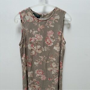 100% Silk Vintage Ralph Lauren Floral Dress